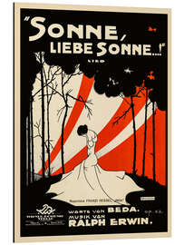 Alubild Sonne, liebe Sonne (Noten-Titelblatt, 1923)