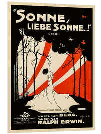 Foam board print Sonne, liebe Sonne (vocal score title page, 1923)