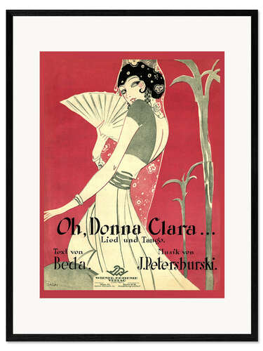 Impresión de arte enmarcada Ay, doña Clara