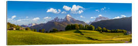 Gallery print Watzmann with a mountain meadow in summer