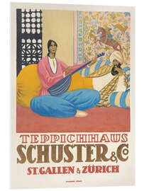 Acrylglasbild Teppichhaus Schuster &amp; Co - Vintage Advertisement