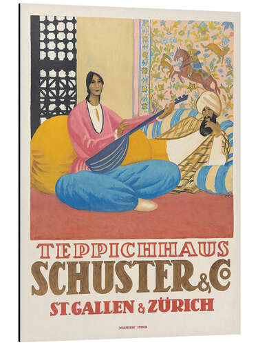 Aluminium print Teppichhaus Schuster & Co - Vintage Advertisement