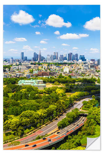 Selvklæbende plakat Tokyo