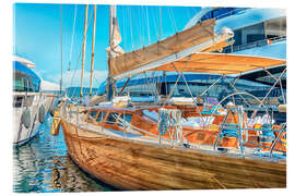 Acrylic print Yacht