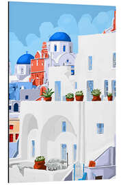 Aluminium print The Santorini Vacay