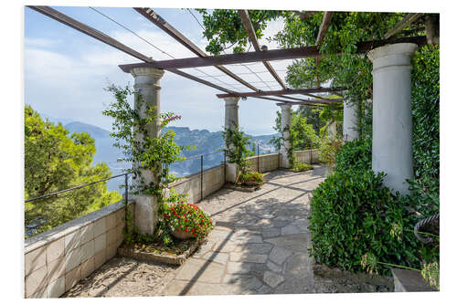 Stampa su PVC Garden of Villa San Michele, Capri, Italy