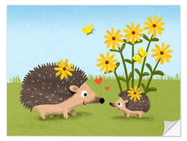 Wall sticker Hedgehog luck