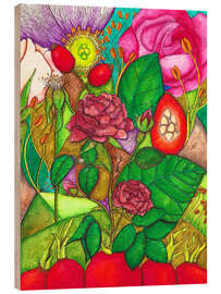 Quadro de madeira Modern and Contemporary Rose