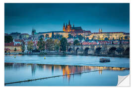 Wall sticker Prague in the evening