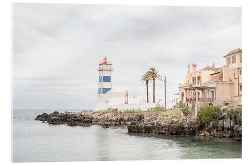 Acrylglasbild Der Cascais-Leuchtturm