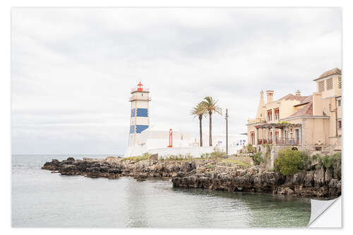 Wandsticker Der Cascais-Leuchtturm