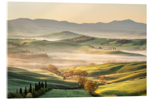 Acrylic print Spring morning in Tuscany