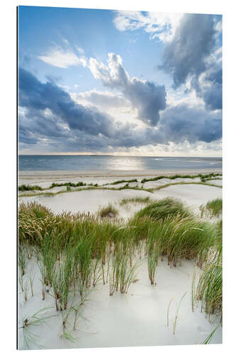 Gallery print Dunes on the beach in stormy weather