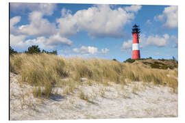 Magnettafel Strand und Leuchtturm Hörnum auf Sylt