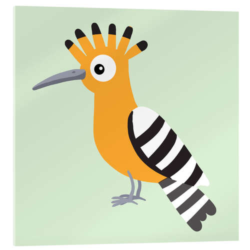 Akryylilasitaulu Hoopoe