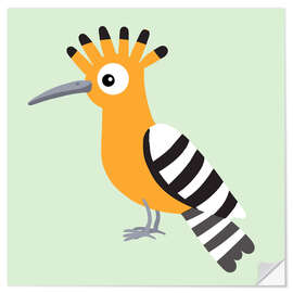 Sticker mural Hoopoe