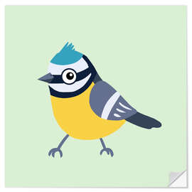 Sticker mural Blue tit