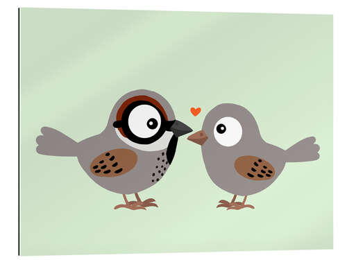 Tableau en plexi-alu House sparrow