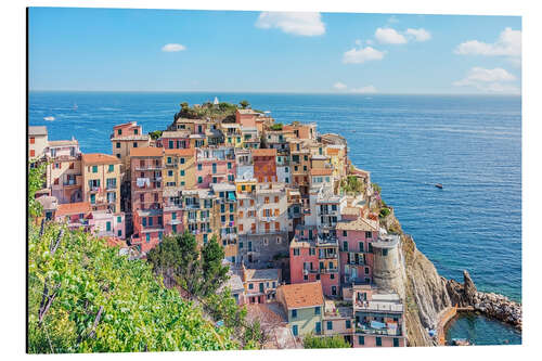 Aluminium print Manarola Architecture