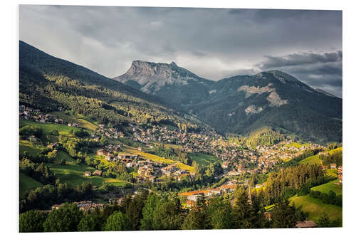 Foam board print Dolomites Valley