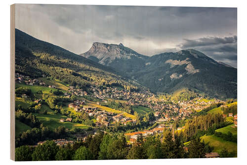 Obraz na drewnie Dolomites Valley