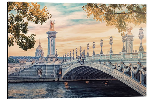 Aluminium print Beautiful Paris