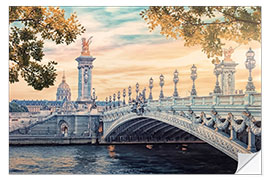 Selvklebende plakat Beautiful Paris