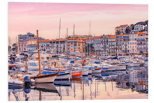 Foam board print Old Harbor in Cannes