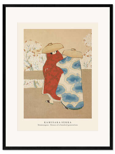 Kunsttryk i ramme Hanami Season, Flowers of a Hundred Generations (Momoyogusa)