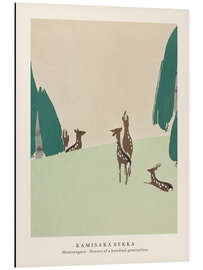 Magnettafel Deer, Flowers of a Hundred Generations (Momoyogusa)