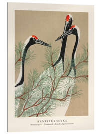 Gallery print Cranes, Flowers of a Hundred Generations (Momoyogusa)