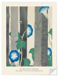 Wandsticker Morning Glories, Flowers of a Hundred Generations (Momoyogusa)