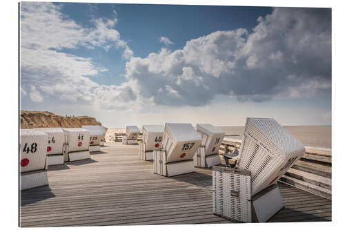 Gallery Print Plattform mit Strandkörben am Roten Kliff in Kampen auf Sylt