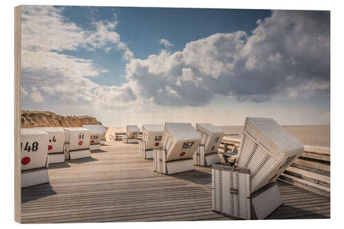 Puutaulu Platform with beach chairs at the Red Cliff in Kampen on Sylt