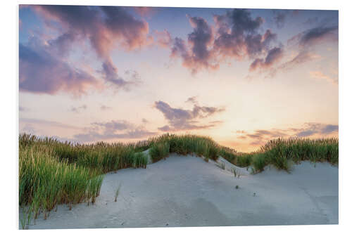 Obraz na PCV Sunset behind the dunes