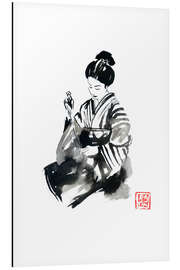 Tableau en aluminium Sewing geisha