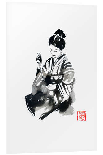 PVC-tavla Sewing geisha