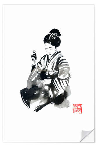 Sisustustarra Sewing geisha