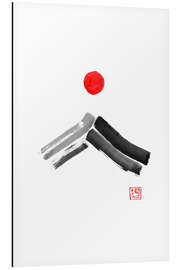 Magnettafel Fuji Sonne