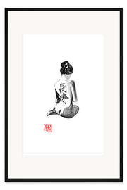 Gerahmter Kunstdruck Geisha, langes leben