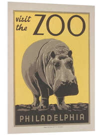 Cuadro de PVC Visit the Zoo (Vintage Philidelphia Zoo Advert)