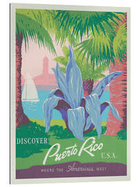 Gallery print Discover Puerto Rico, Vintage Travel Art