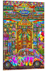 Magnettafel Happy Hippy Shop