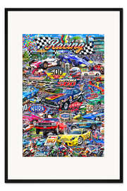 Gerahmter Kunstdruck Racing