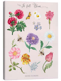 Canvas print In full Bloom, Retro Flowers