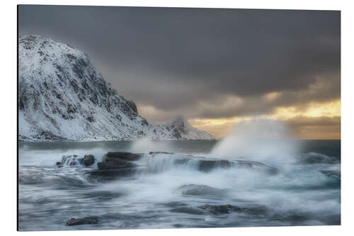 Cuadro de aluminio The stormy ocean