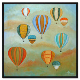 Gerahmter Kunstdruck Hoch steigen