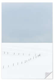 Wall sticker Fence in the snow