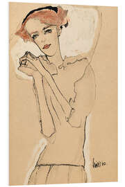 Tableau en PVC Portrait of a Woman III - Egon Schiele