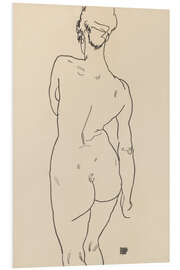 Foam board print Female Nude, Back View